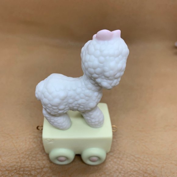 Enesco Precious Moments Birthday Series Train, Lamb, One Year Old, New in Box - Picture 4 of 7